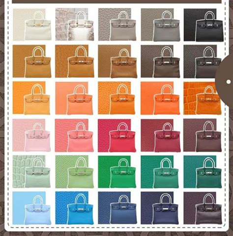 hermes 2014 bag colors|hermes birkin color chart.